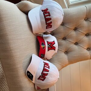 Miami University Adidas hat lot.